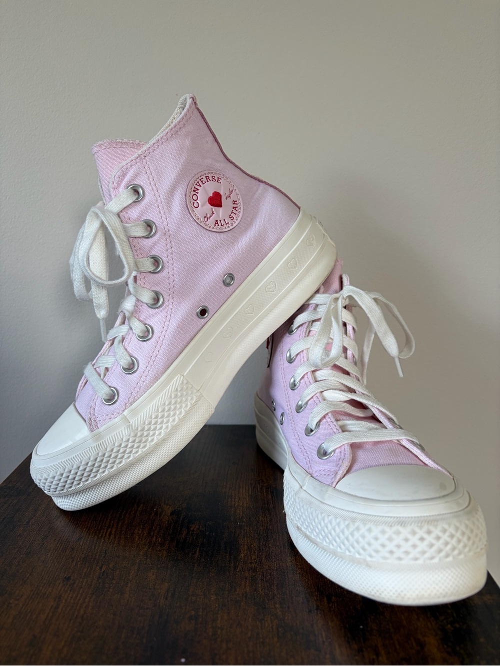 Converse Pink High-Top Canvas Sneakers